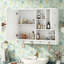 Armoire de salle de bain murale 36 pouces avec tablette ajustable et porte miroir - Solution pratique et élégante avec tablettes élégantes-703115035-703115012