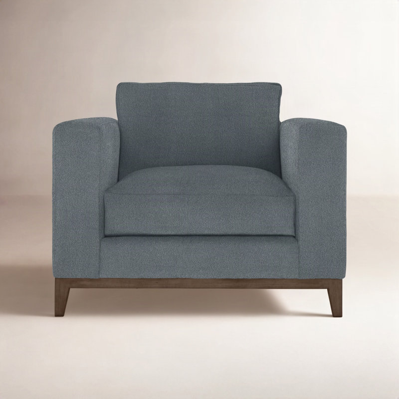Noel 40" Wide Armchair, 1592-014, Aged Gray
