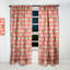 Abstrait simple motif géométrique rétro - panneau simple occultant Mid-Century-1110789997