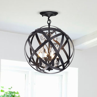 Hannon 4 - Light Dimmable Globe Chandelier
