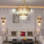 Basia Chandelier-Contemporary Crystal Pendant Chandelier Ceiling Light Fixture for Living Room, Dining Room, Lobby, and Restaurant, E14 Bulbs, Gold Finish-1082618416-1082618417