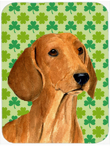 Planche à découper en verre à caroline st. patrick teckel st. patrick Shamrock Lucky Irish