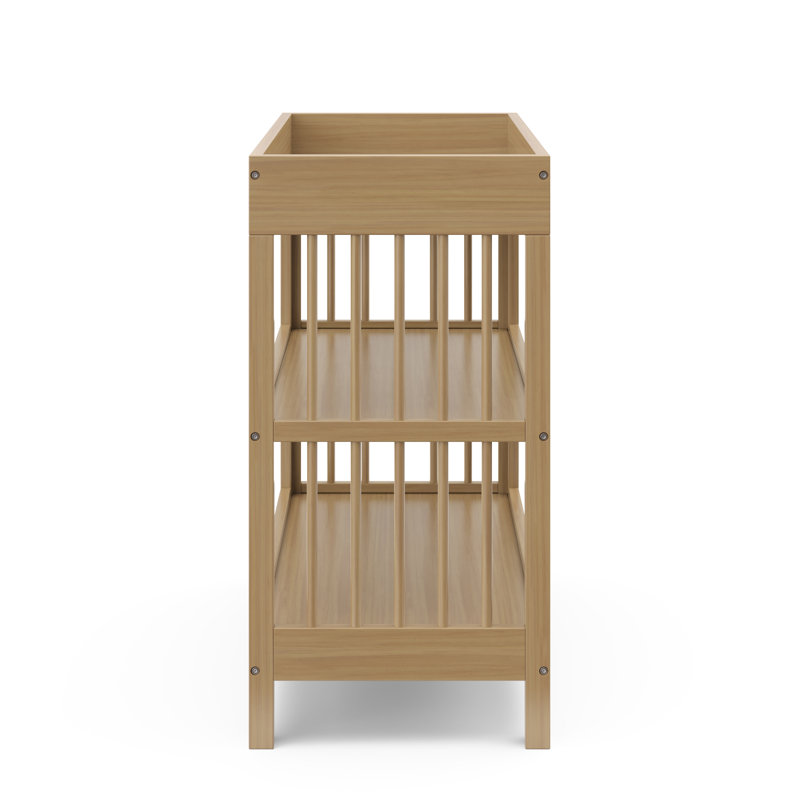 Ensemble de lit de bébé convertible 5-en-1 Graco Teddi avec matelas et table à langer Teddi, Bois flottant