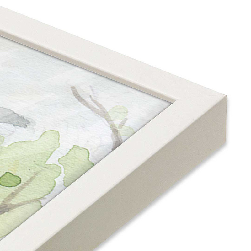 «Tranquil Retreat I» par Melissa Wang, reproduction d'art sur toile, H 36 po x l 24 po, White