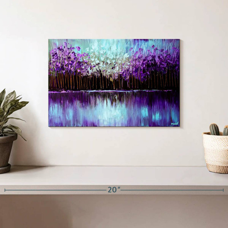 Alvord Purple Reflection I, 8" H x 12" W