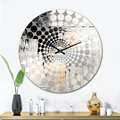 Vernados - Horloge murale peinture abstraite