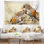 Couple d'oiseaux sur une tapisserie de branche Animal-28483486