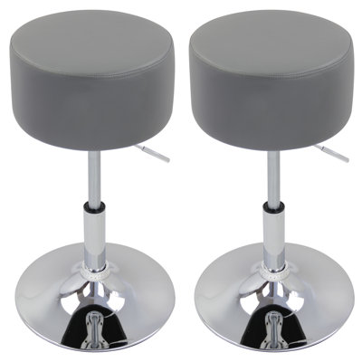 Figen Swivel Upholstered Counter Stool with Metal Frame