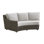 Cypress Point Ocean Terrace 88" Wide Outdoor Wicker Curved Patio Sofa with Sunbrella Cushions