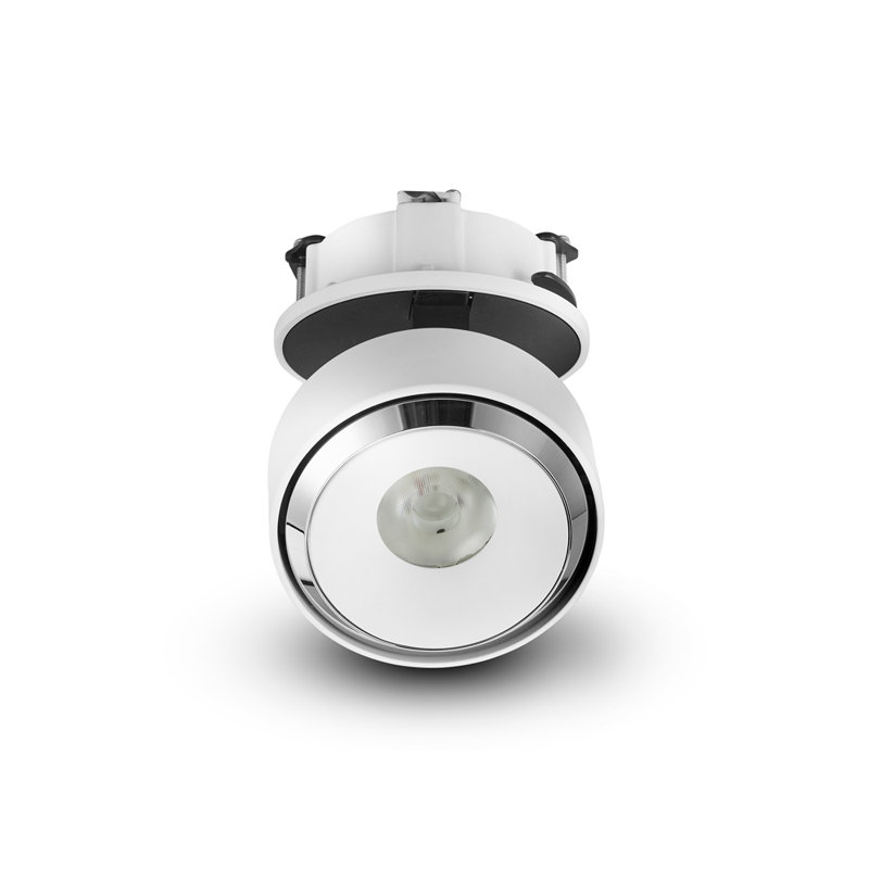Orbit White Aluminum LED Flush Mounted Downlight