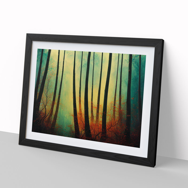 A Mesmerising Forest - Framed Print, Black Framed, 46cm H x 64cm W x 2cm D