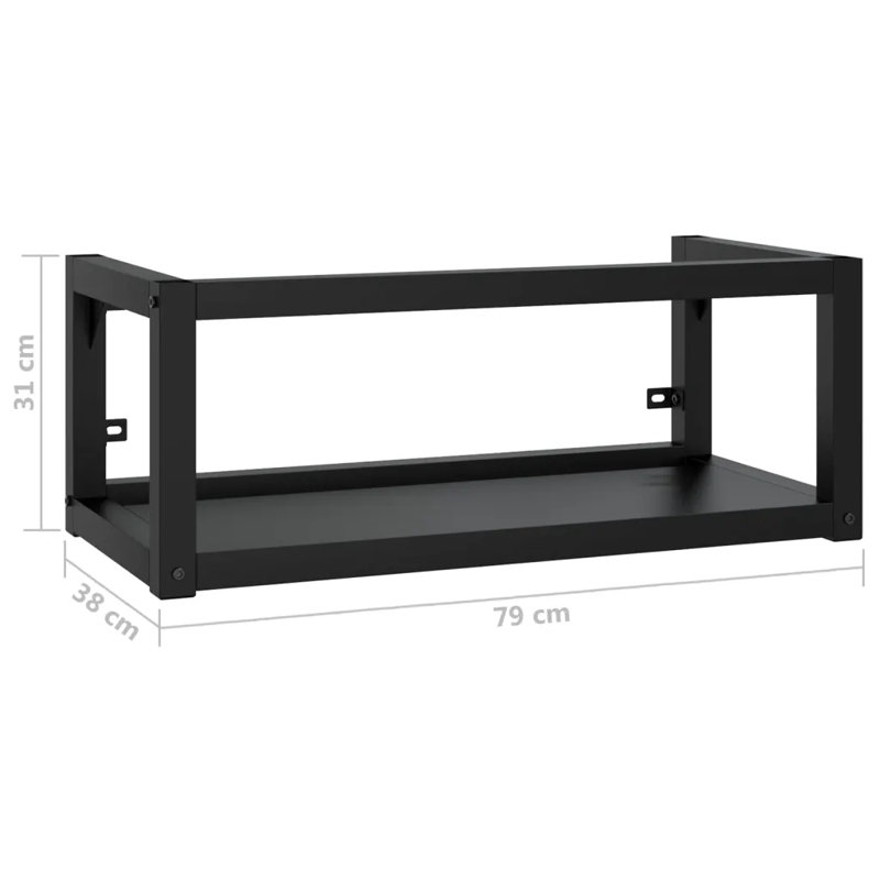 Heinecker 790mm Single Bathroom Vanity with Basin, Black