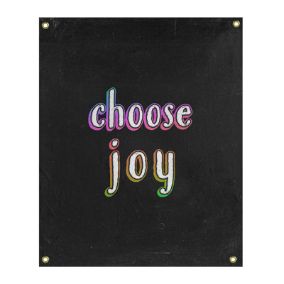 Tapisserie tableau noir en polyester choisir une citation de joie