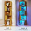 164.6cm H x 35cm W Corner Bookcase-2052845542