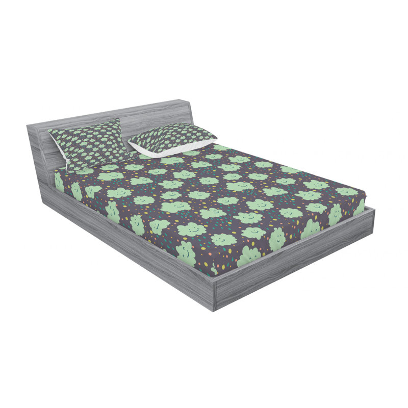 Microfiber Sheet Set, Queen Sheet Set + Fitted Sheet + 2 Pillowcases