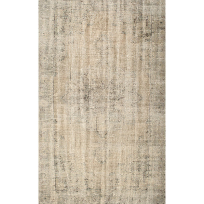 Tapis traditionnel gris / brun Iversen, Rectangle 8 pi x 10 pi