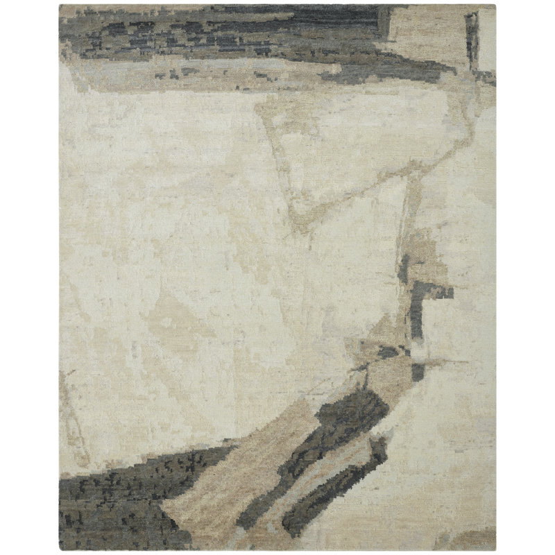 Tempo Canyon Echo Hand-Knotted Wool Area Rug, Rectangle 9' x 12'