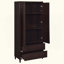 Armoire d'appoint haute 2 tiroirs avec 2 portes