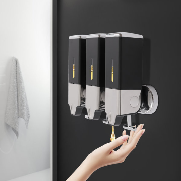 Latitude Run® Triple Wall Mount Shower Pump Soap Dispenser & Reviews 