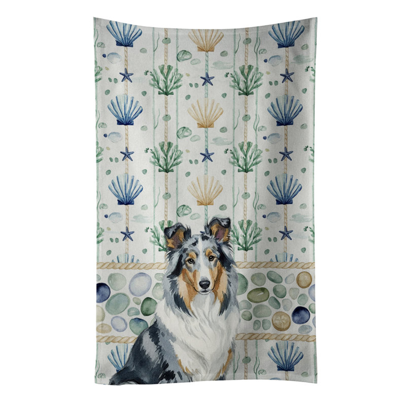 Serviette de cuisine Blue Merle Collie, Bleu merle collie