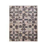Distressed Homage Wool Geometric Area Rug