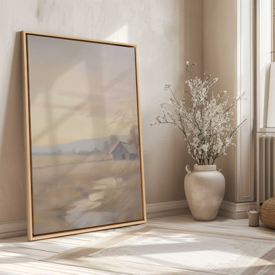 «Serene Sunset Over Fields II», reproduction sur toile