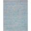 Tapis argenté et turquoise noué à la main de haute qualité-124928382