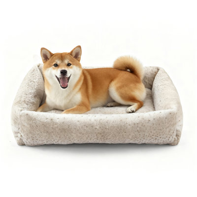 Lit pour chien apaisant à imprimé léopard rétro - lit orthopédique ultra doux pour chien et chat, coussin confortable pour animal de compagnie