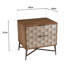 Alliona 50cm W Solid Wood Bedside Table