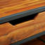 Table basse moderne avec deux tiroirs et une tablette inférieure Klotilde