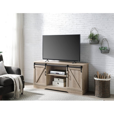 Bennet Oak Finish TV Stand