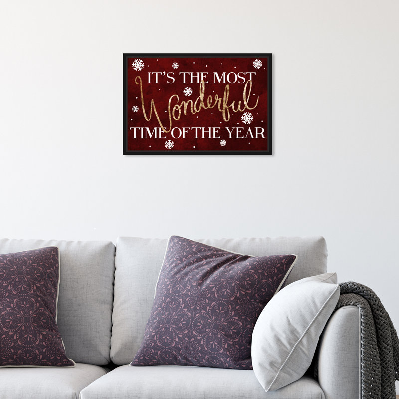 «Wonderful Time» - Impression sur toile, Toile avec cadre noir, H 10 po x l 15 po