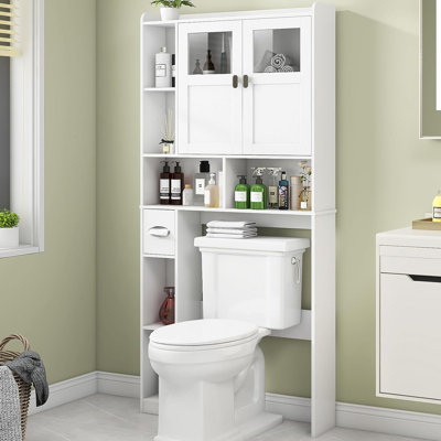 Armoire de rangement au-dessus de la toilette, tablette de salle de bain au-dessus de la toilette
