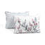 Ensemble de courtepointe réversible en microfibre bleu / corail 3 pièces-307925644