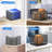 Hanging File Organizer, Mesh File Folder Box File Crate File Folder Organizer Storage Box, Letter Size ,2 Pack