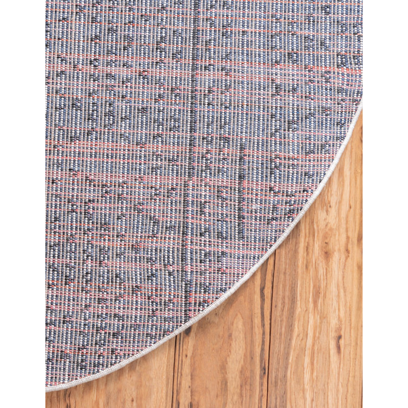 Victorville Abstract Indoor Rug, Round 7'