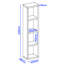 183cm H Cube Bookcase-18298678-18298680