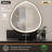 Modern LED Bathroom Mirror with Anti-Fog Touch Dimmer – Warm/Natural/Cool Light, Shatterproof Glass, Easy Wall Mount