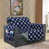 Polyester bleu marine / gris