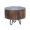 Table de bout en bois Jungle fabriquée à la main avec pieds en épingle à cheveux en métal