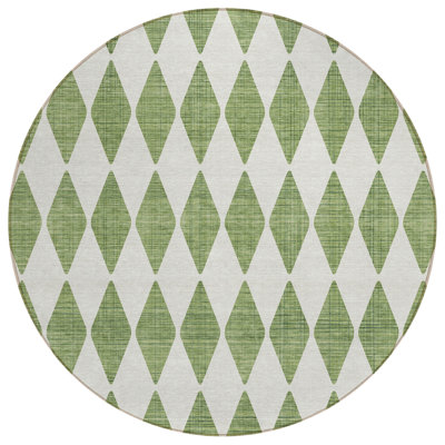 Fayme Washable Geometric Indoor / Outdoor Rug