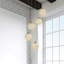 Luminaire suspendu sphère 5 lumières Tietjen-1894832727