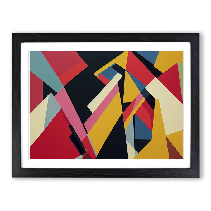Abstract Shapes Vol.4 - Framed Print, Black Framed, 46cm H x 64cm W x 2cm D