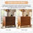Kirk Mid-Century Modern 28"W 3-Drawer End Table with Charging Station-1558309004