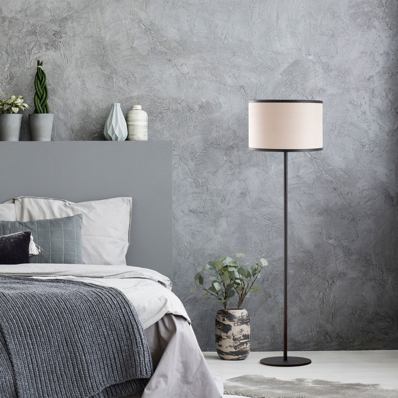 Lampe sur pied 15,72 po Cawe, Noir