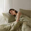 Ensembles de literie surdimensionnés confortables, texture gaufrée en coton, design vert moderne pour toutes les saisons