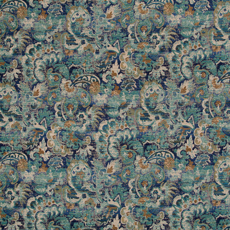 Festival Color Inca Fabric, Aqua