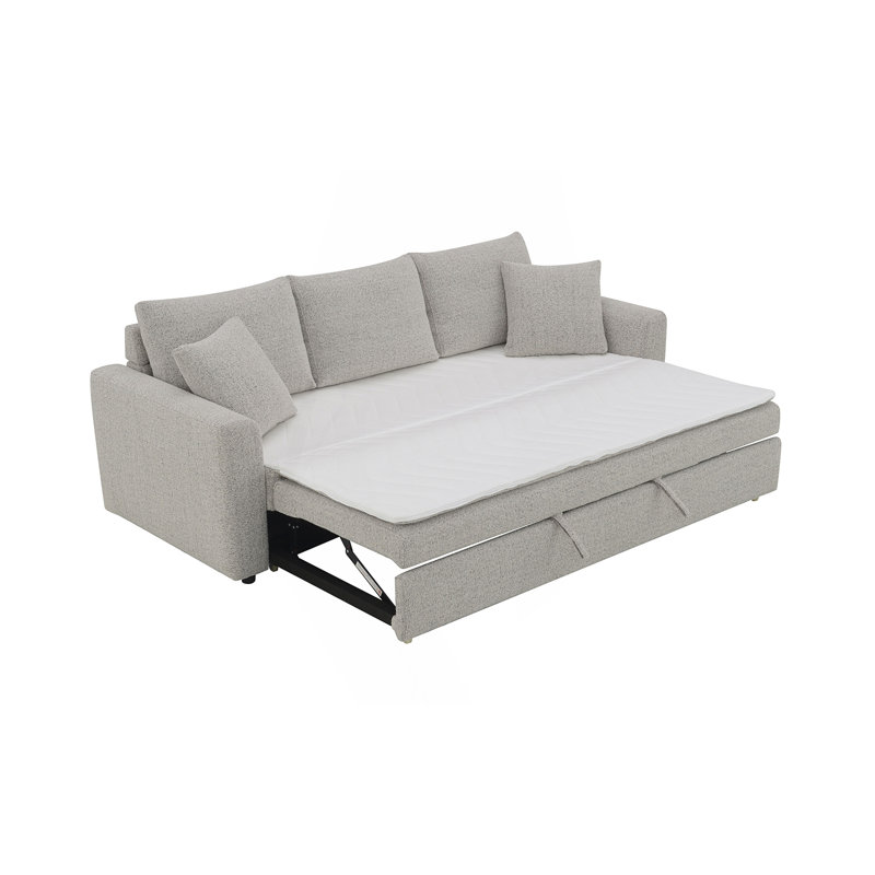 Sleeper Sectional Sofa with 2 Toss Pillows