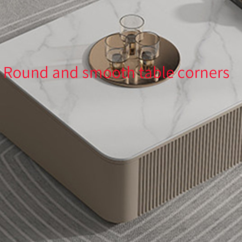 Table basse avec tiroir Luxury Rock, 14.96" H x 51.18" L x 27.55" W