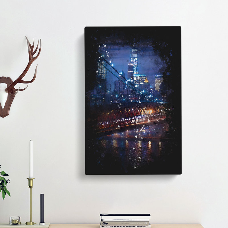 View of New York City - Wrapped Canvas, 91cm H x 60cm W x 3cm D